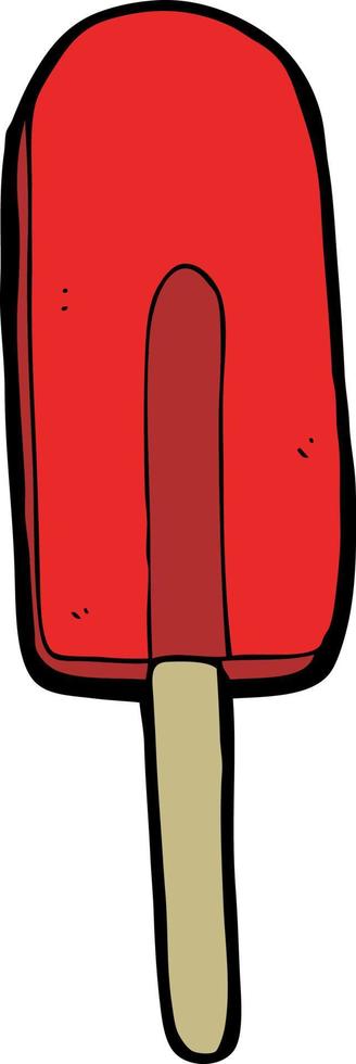 cartoon ice lolly vector