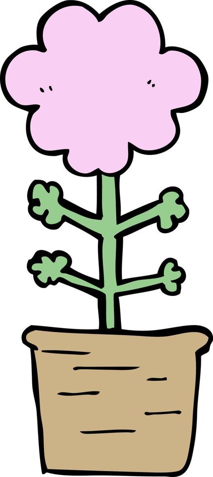 cute cartoon flower vector