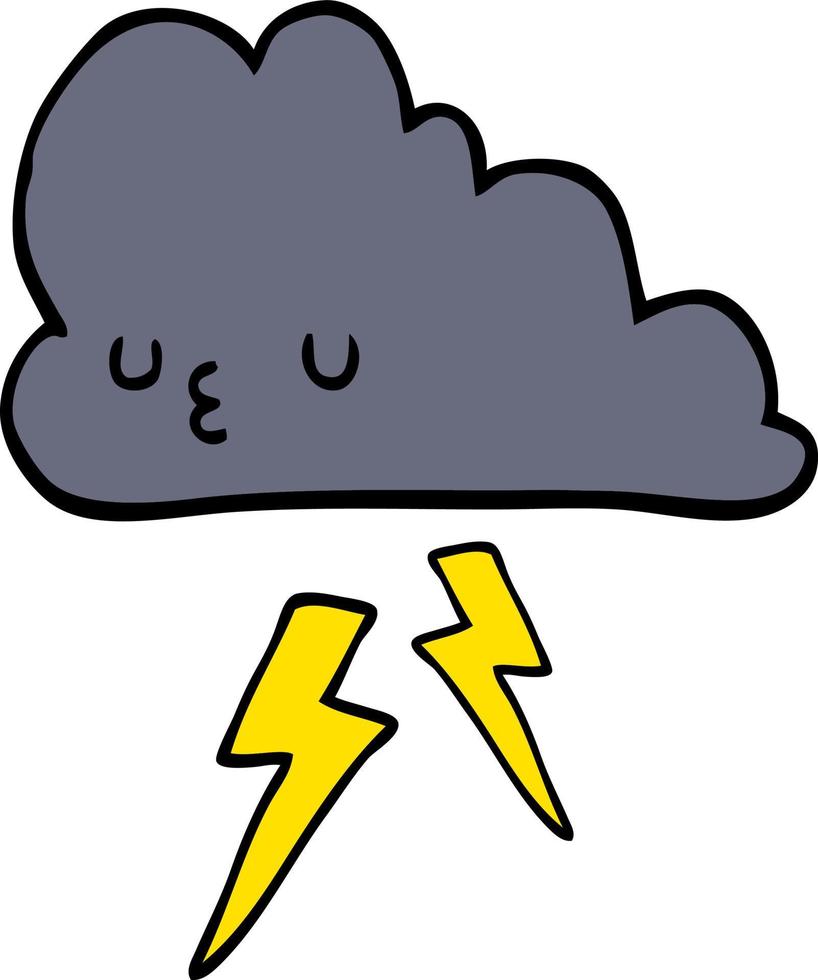 cartoon storm cloud 12138144 Vector Art at Vecteezy