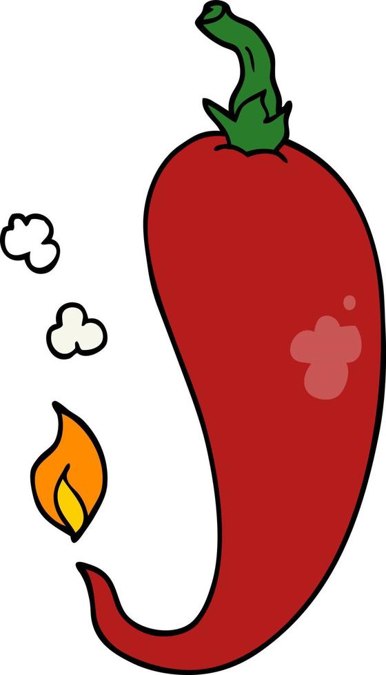 cartoon chili pepper vector
