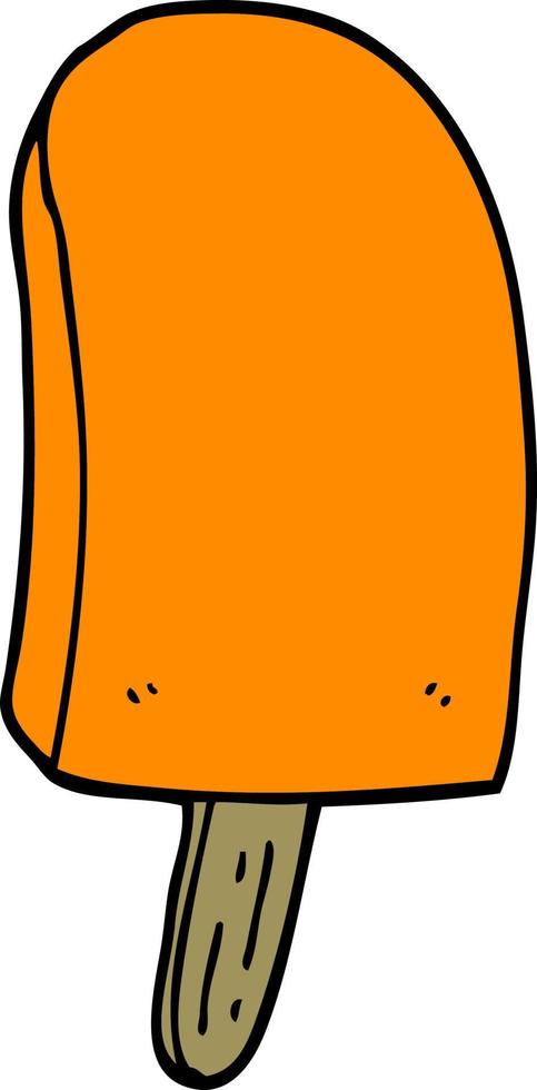 cartoon ice lolly vector