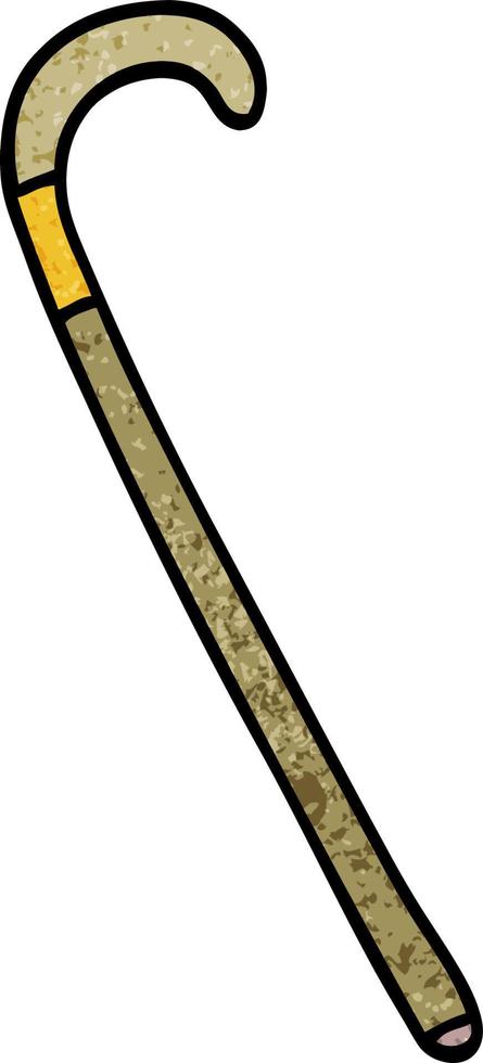 cartoon doodle walking stick vector