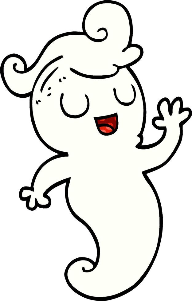cartoon doodle ghost vector
