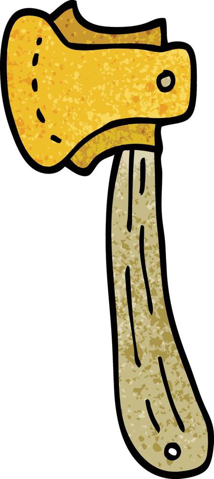 cartoon doodle long axe vector