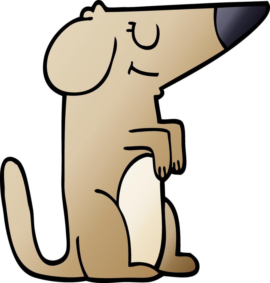 cartoon doodle dog vector