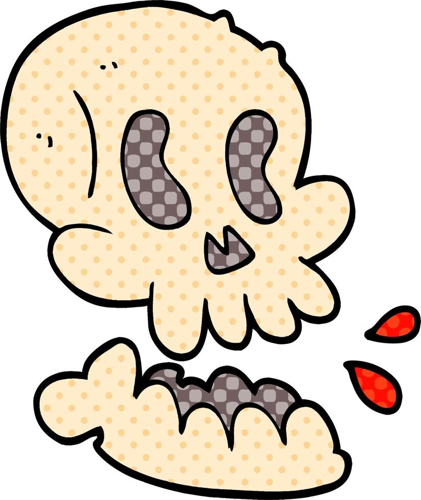 cartoon doodle skull vector