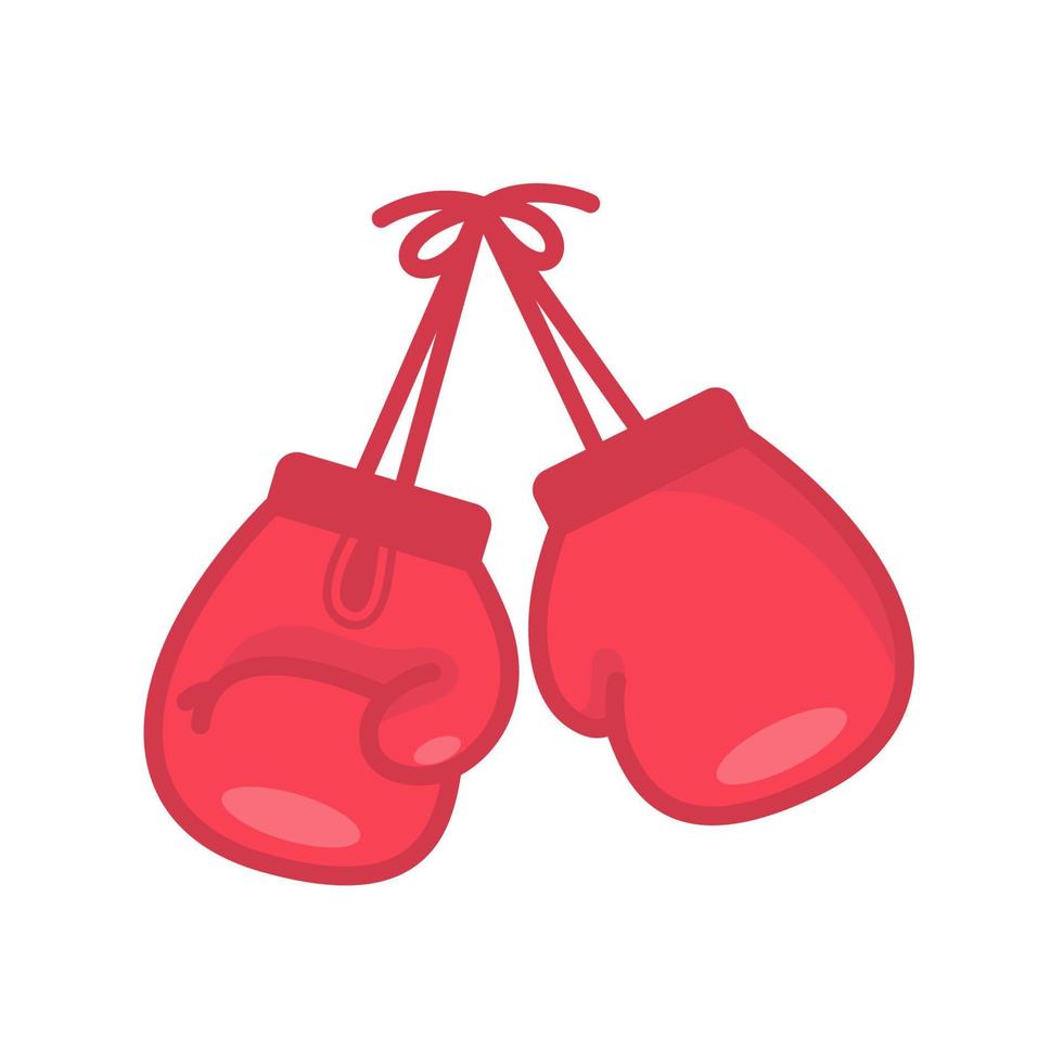 Boxing gloves. Fighting sports competition. vector