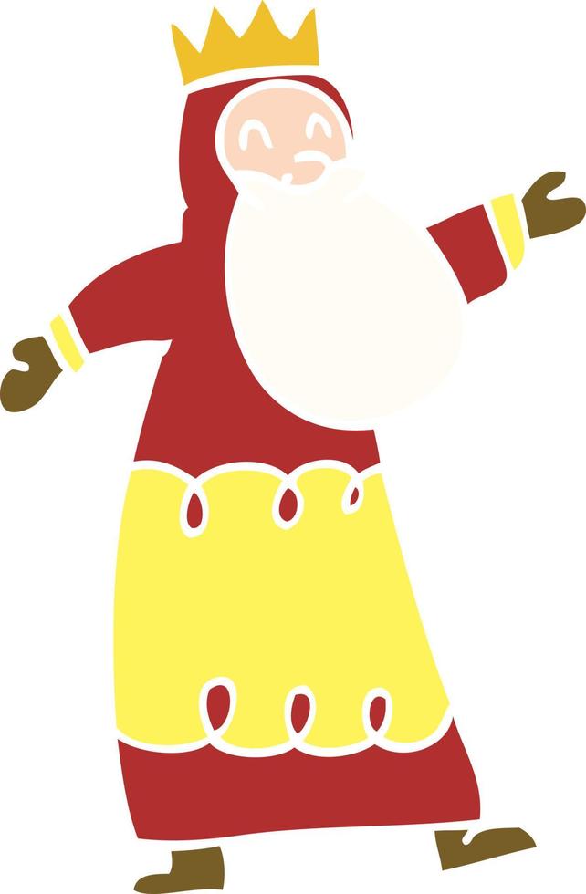 cartoon doodle wise king vector