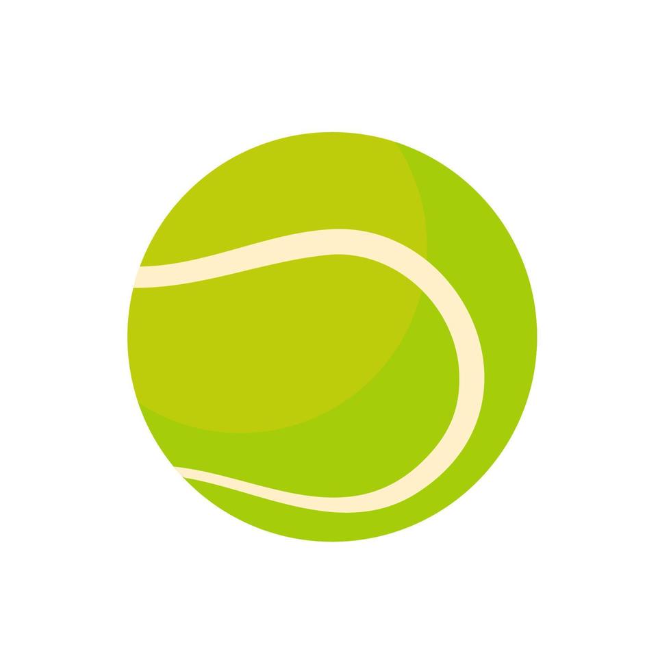pelota de tenis verde para deportes al aire libre vector
