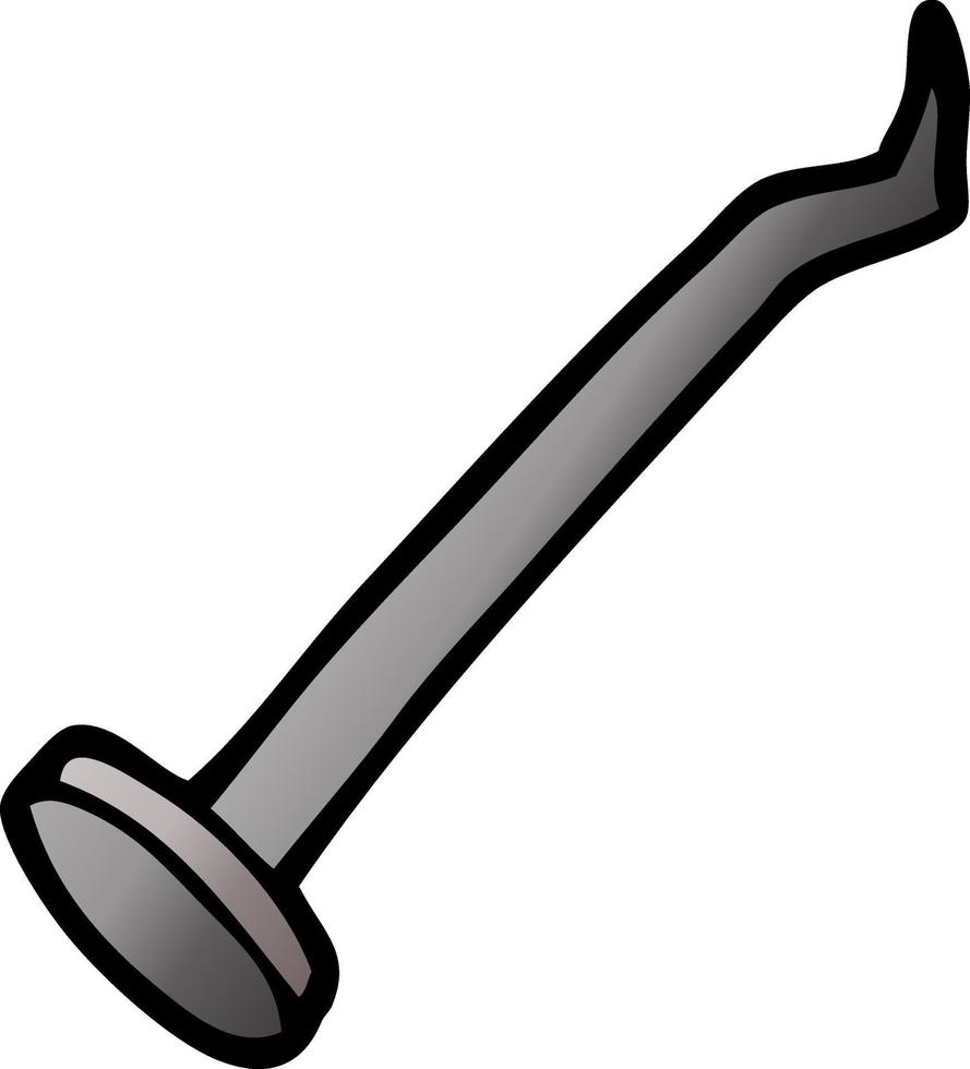 cartoon doodle nail vector