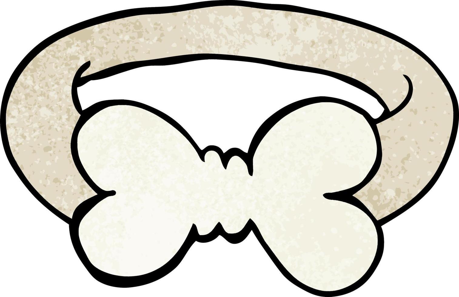 cartoon doodle bow tie vector