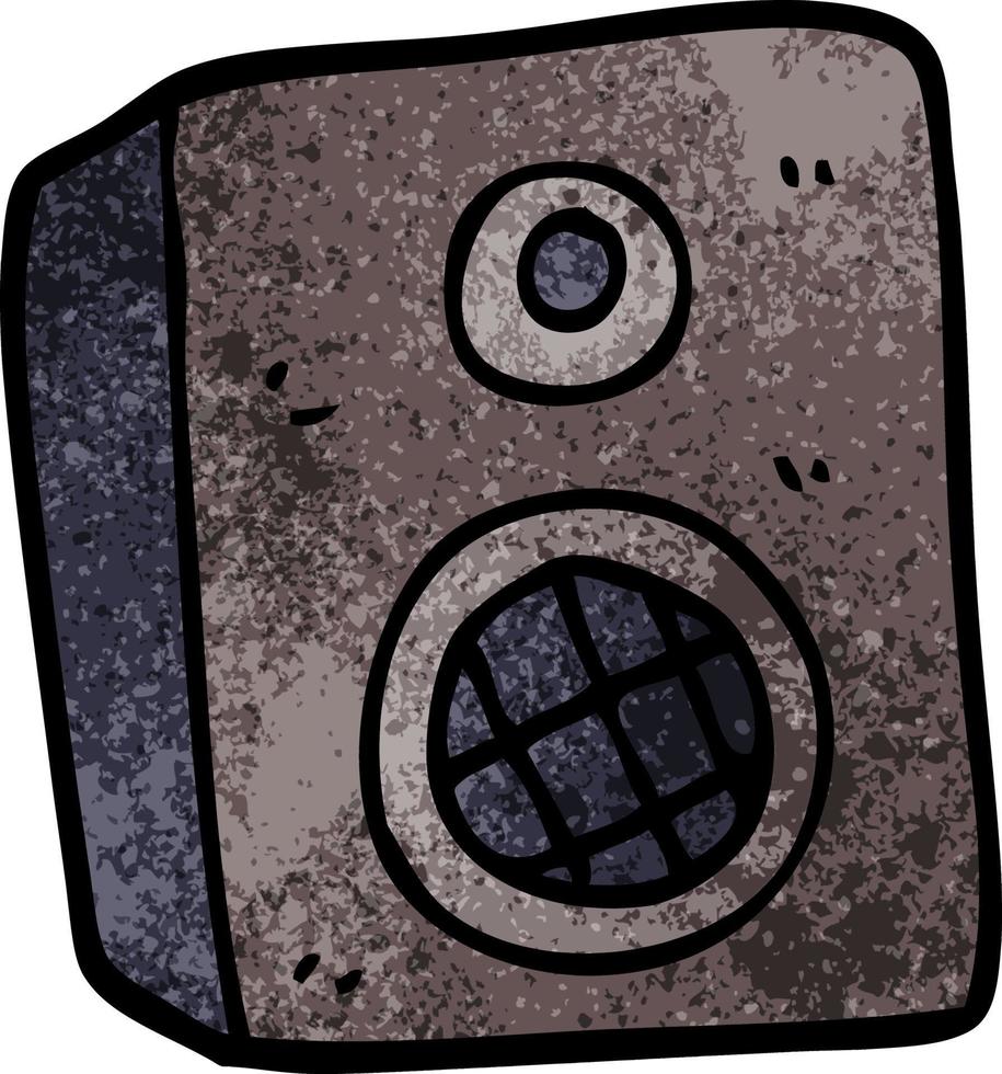 cartoon doodle speaker vector