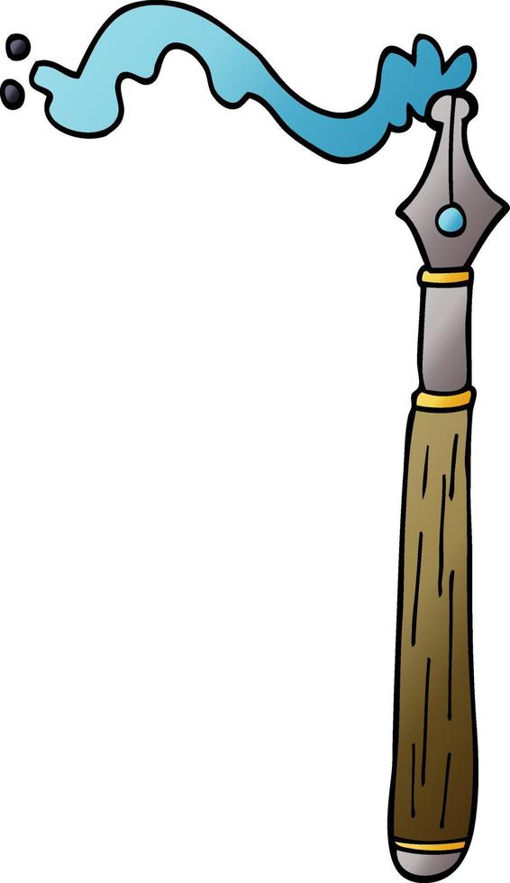 cartoon doodle ink pen vector