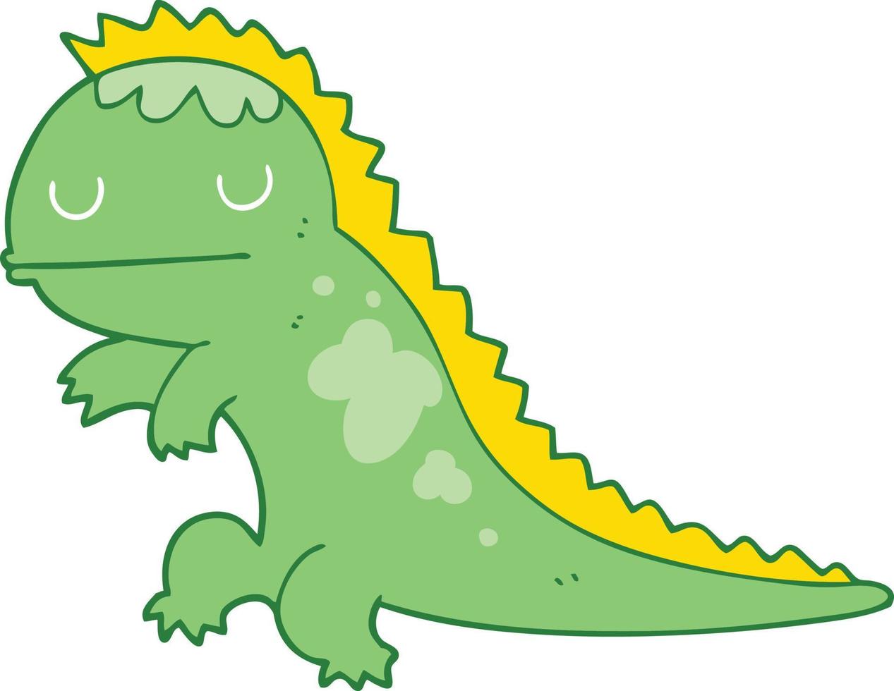 flat color style cartoon dinosaur vector