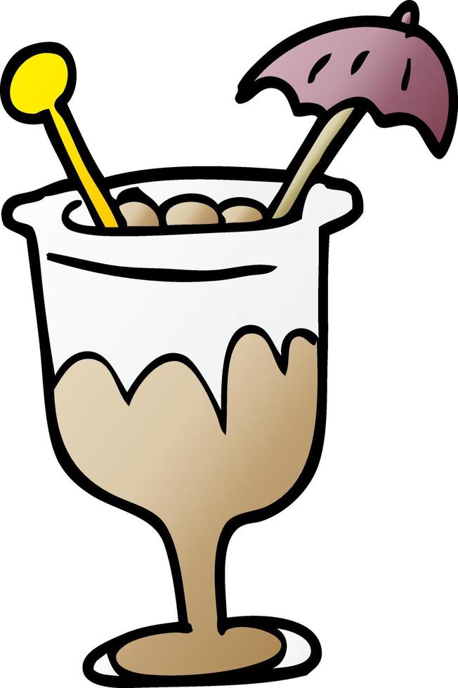 cartoon doodle cocktail vector