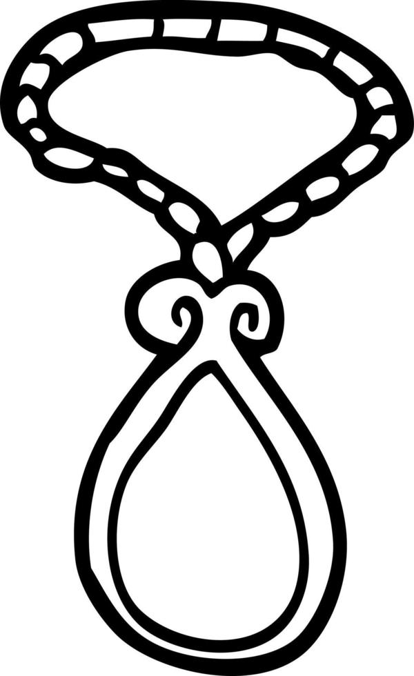line drawing cartoon of a pendant 12139552 Vector Art at Vecteezy