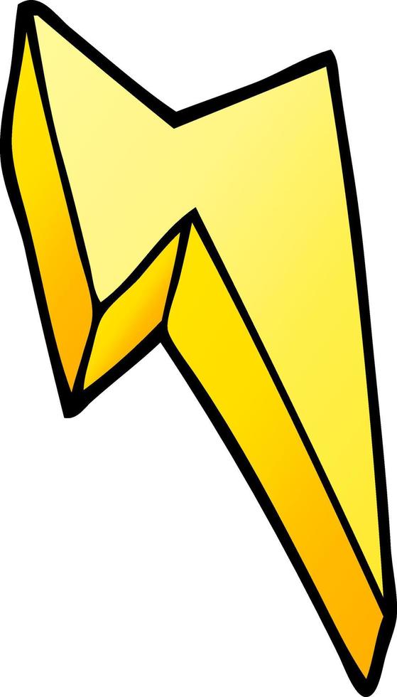 cartoon doodle decorative lightning bolt vector