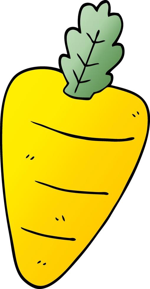 cartoon doodle carrot vector