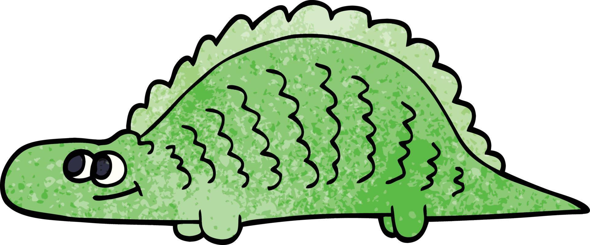 cartoon doodle prehistoric dinosaur vector