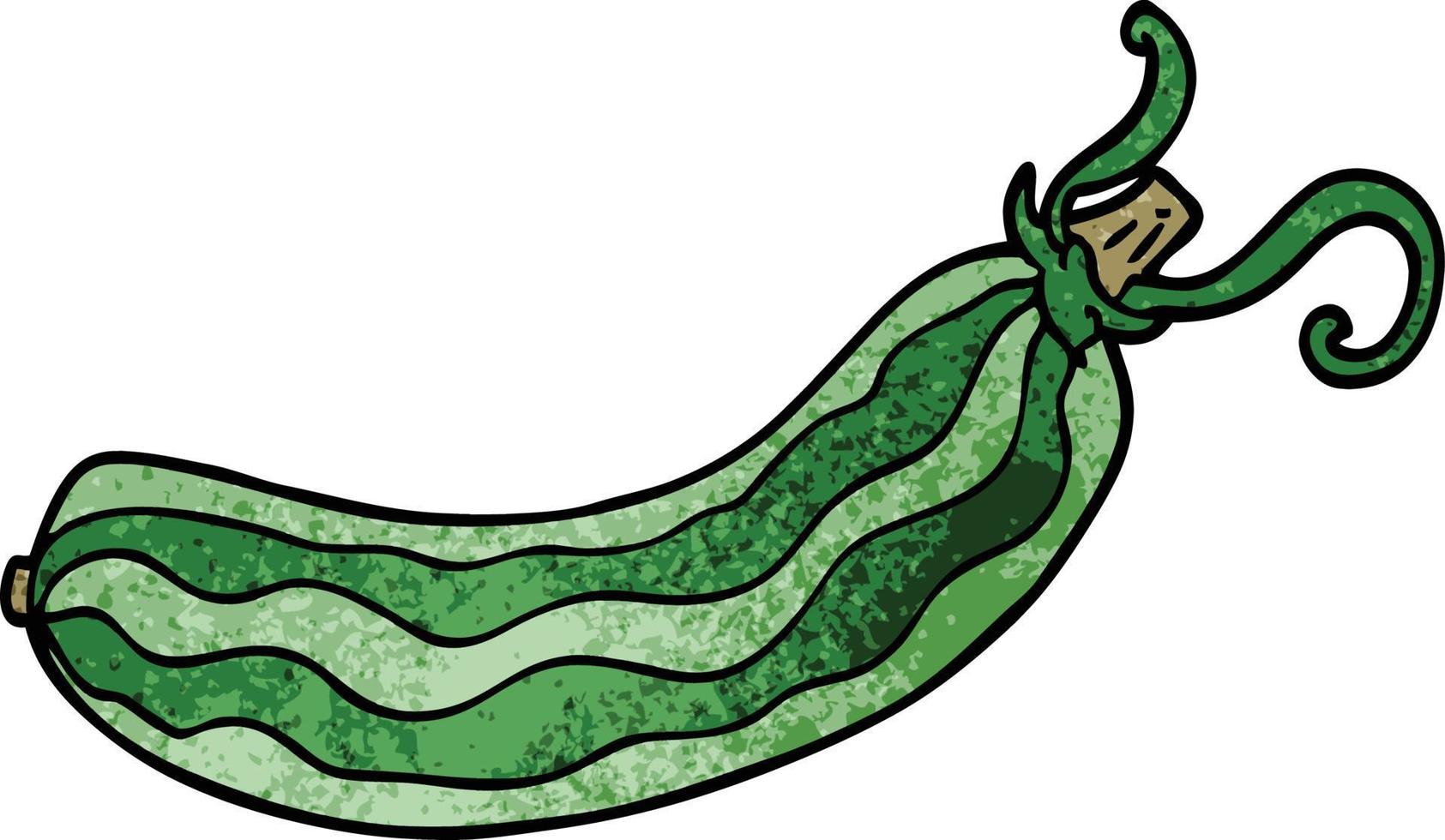 cartoon doodle cucumber vector