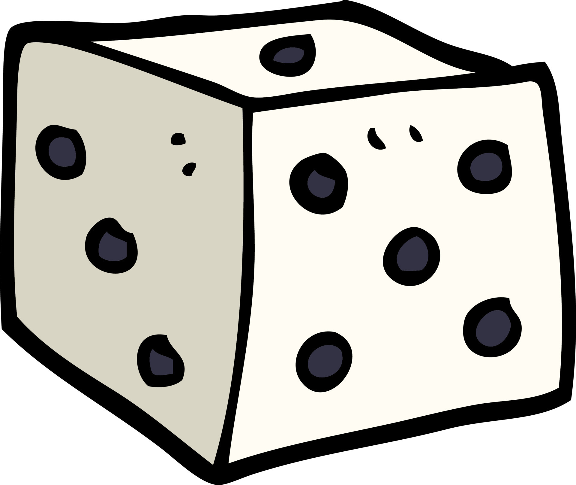 cartoon doodle classic dice 12139894 Vector Art at Vecteezy