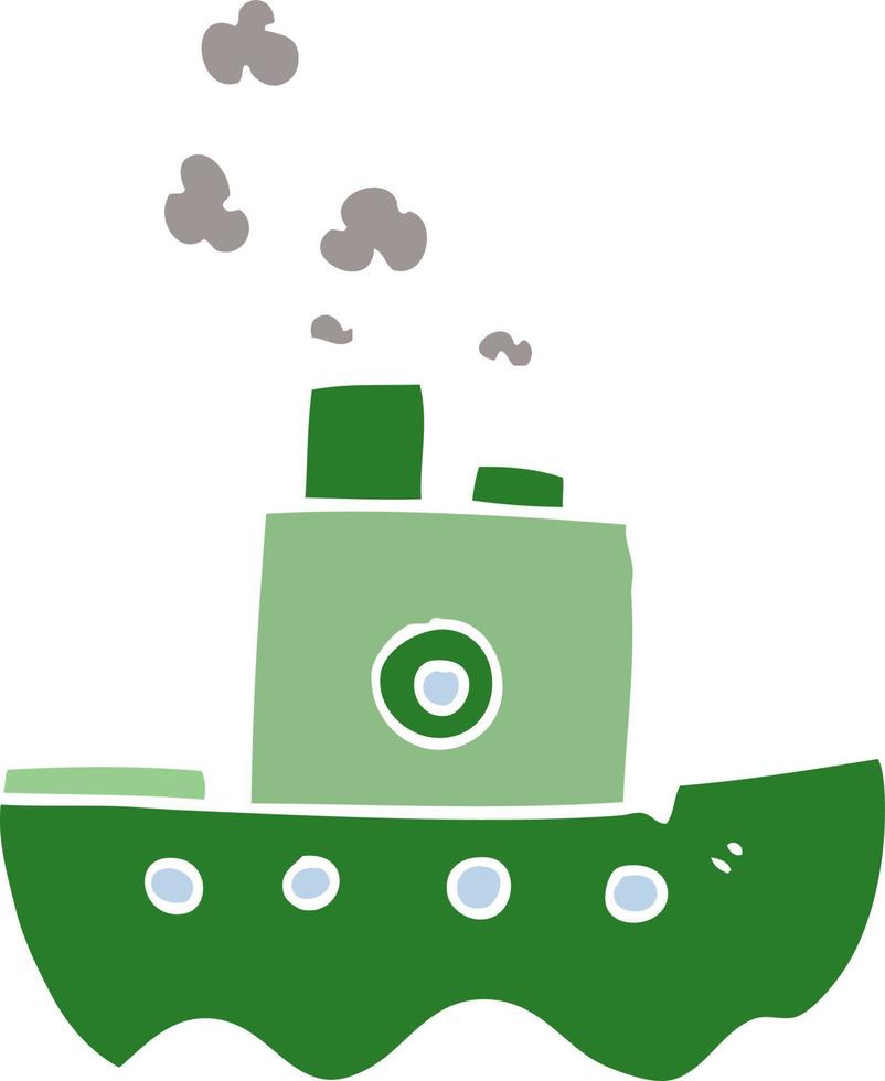 cartoon doodle ship vector