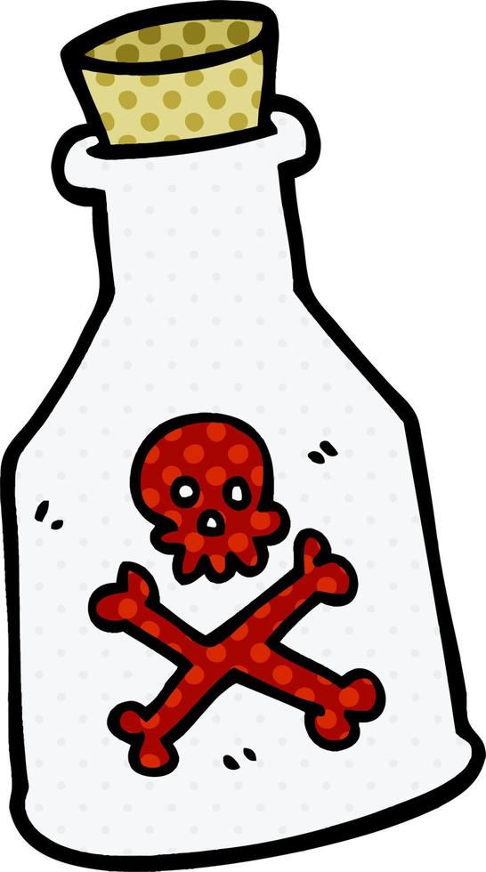 cartoon doodle poison vector