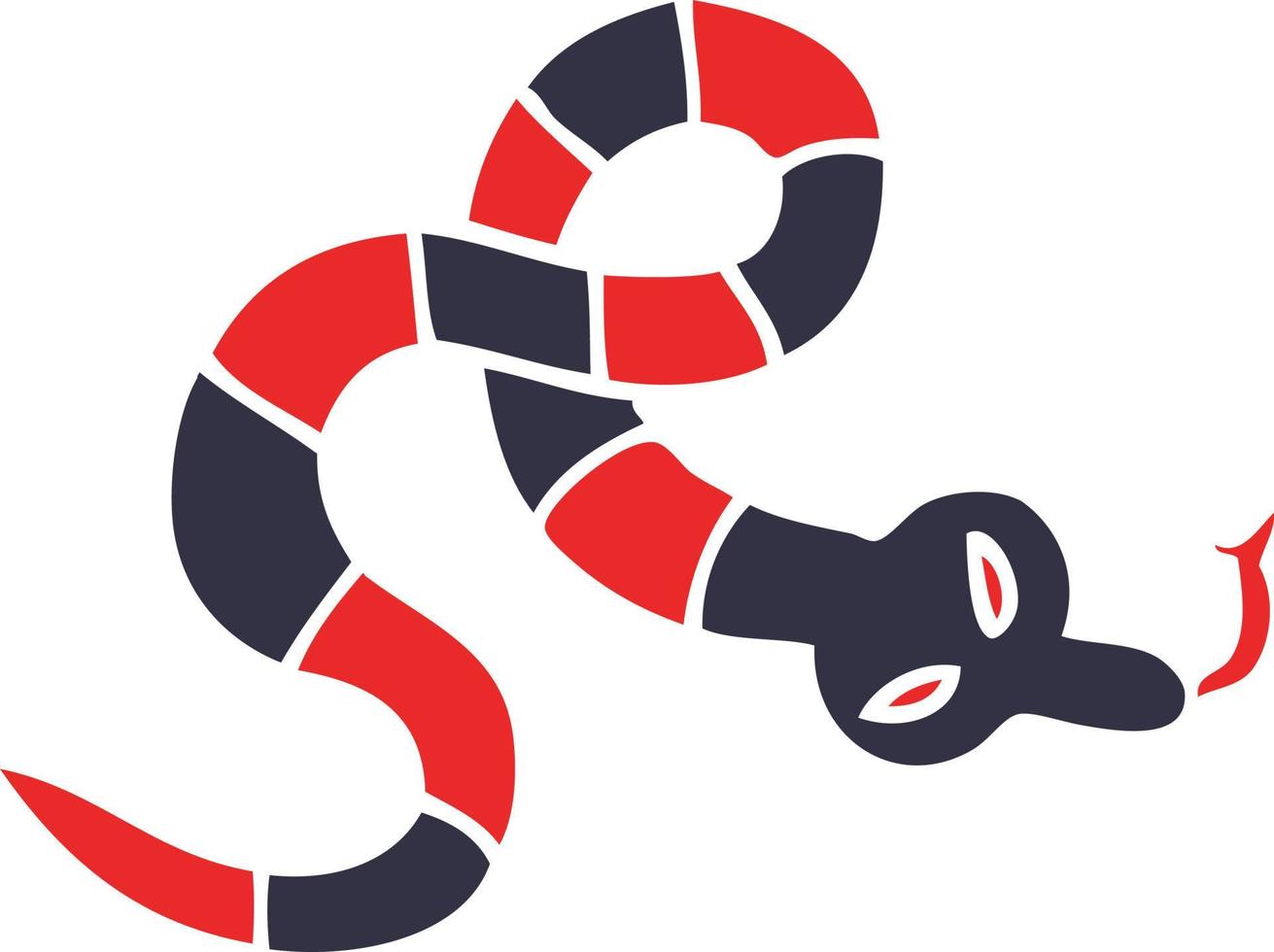 cartoon doodle poisonous snake vector