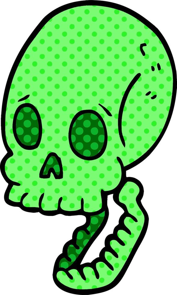 cartoon doodle skull vector