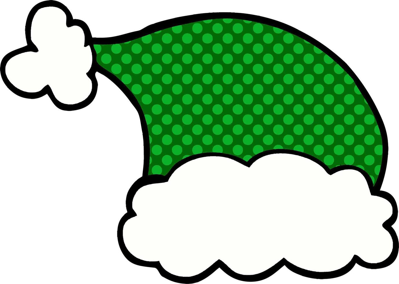 cartoon doodle elf hat vector