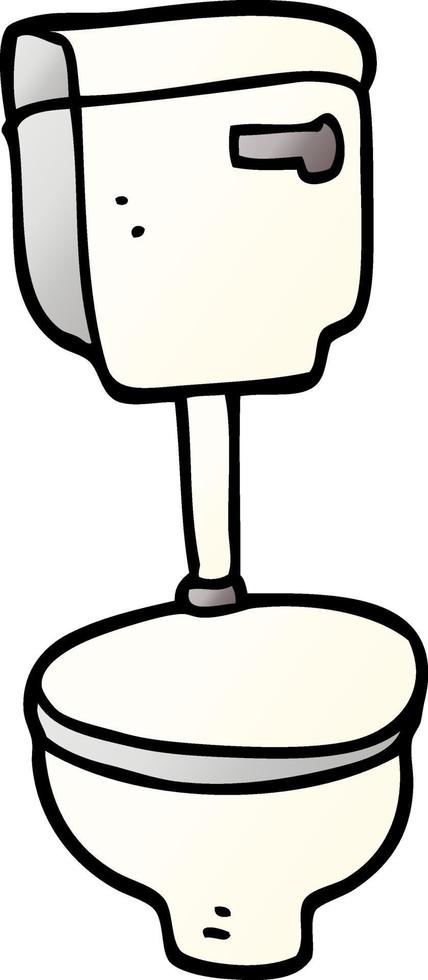 cartoon doodle closed toilet vector