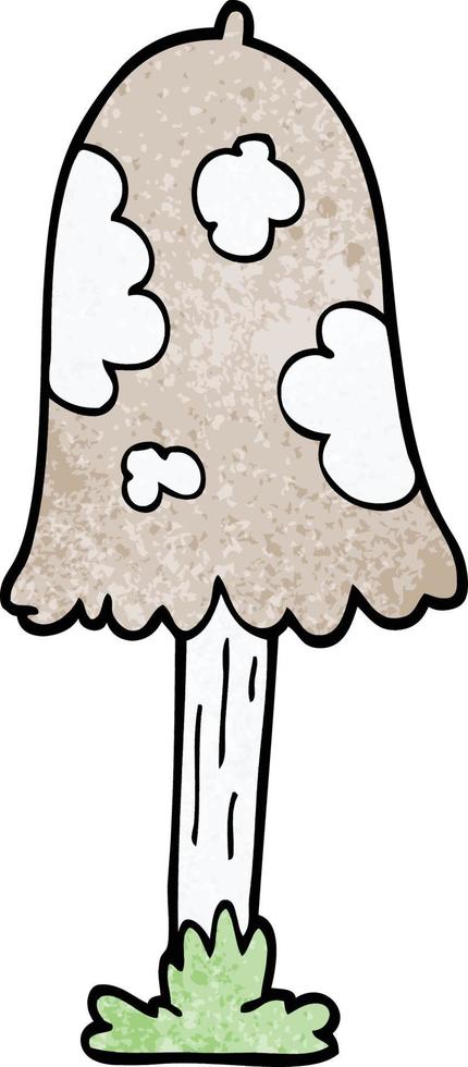 cartoon doodle mushroom vector