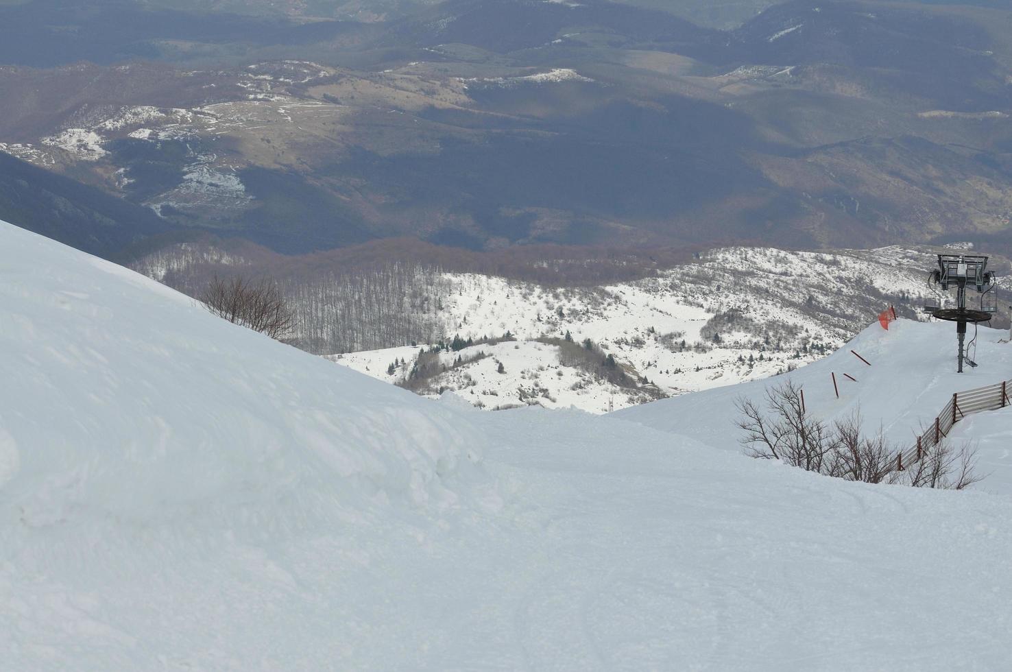 Winter landscape view photo