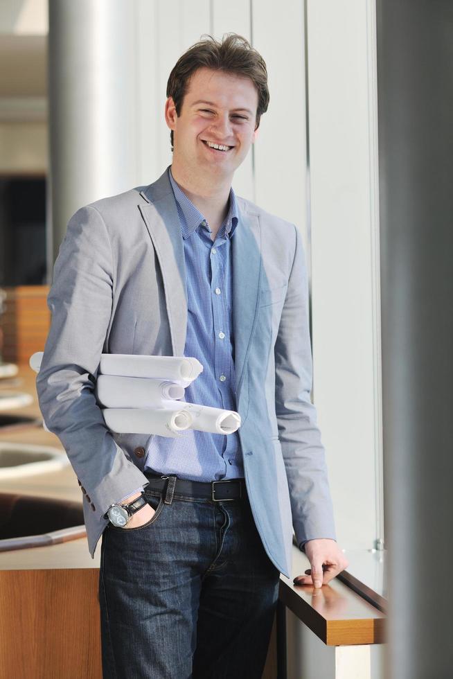 young architect business man portrait photo