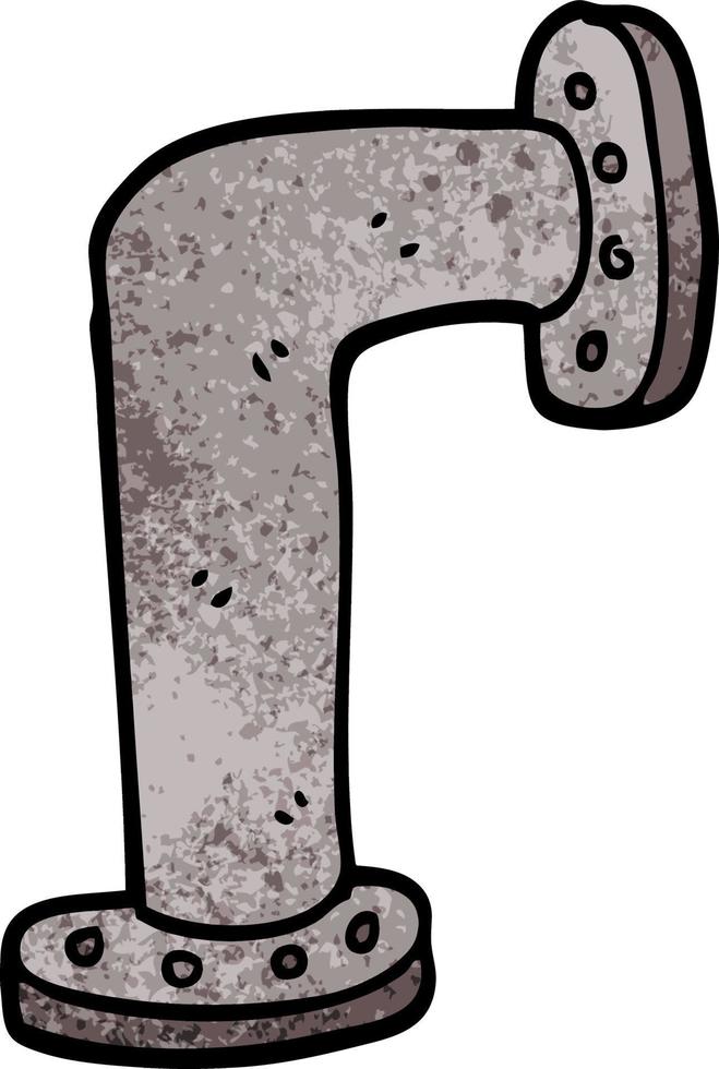 cartoon doodle water pipe vector