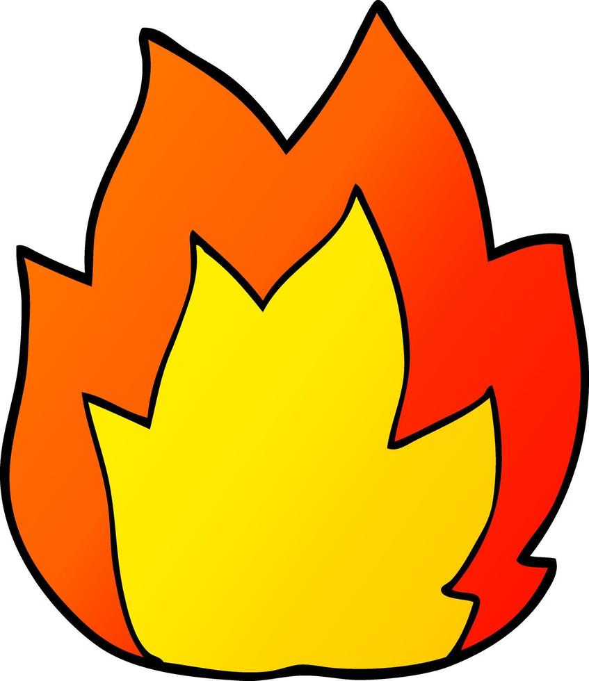 cartoon doodle fire explosion vector