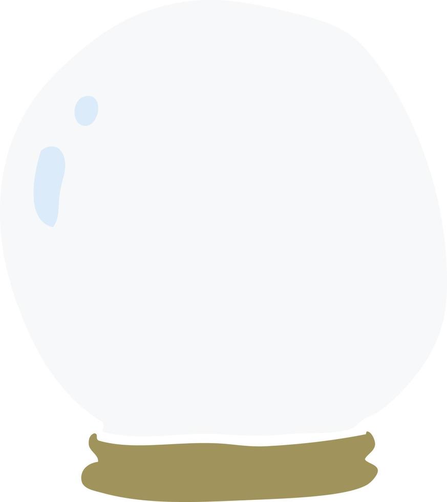 cartoon doodle crystal ball vector