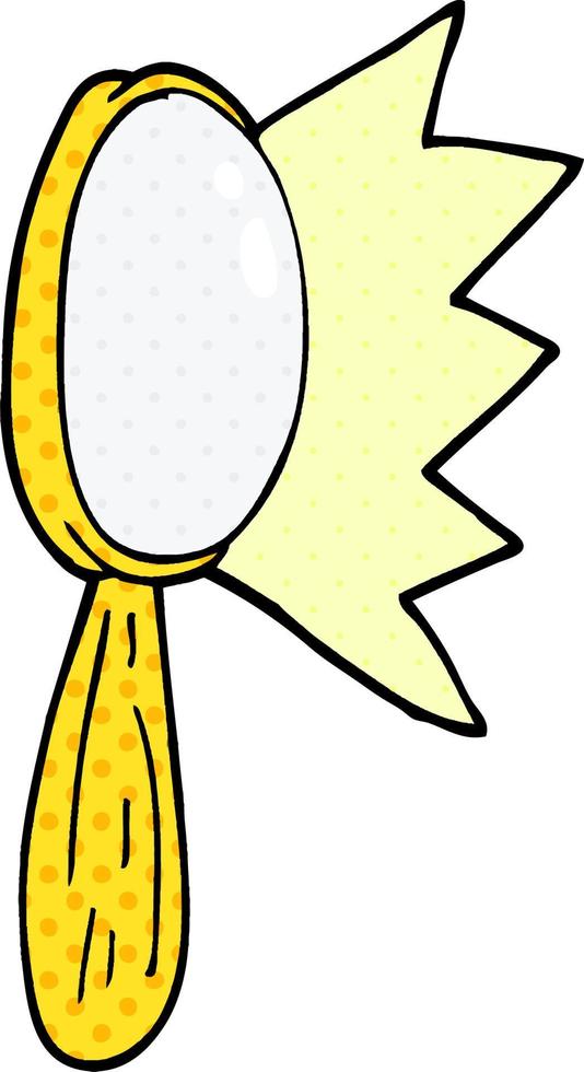cartoon doodle magnifying glass vector