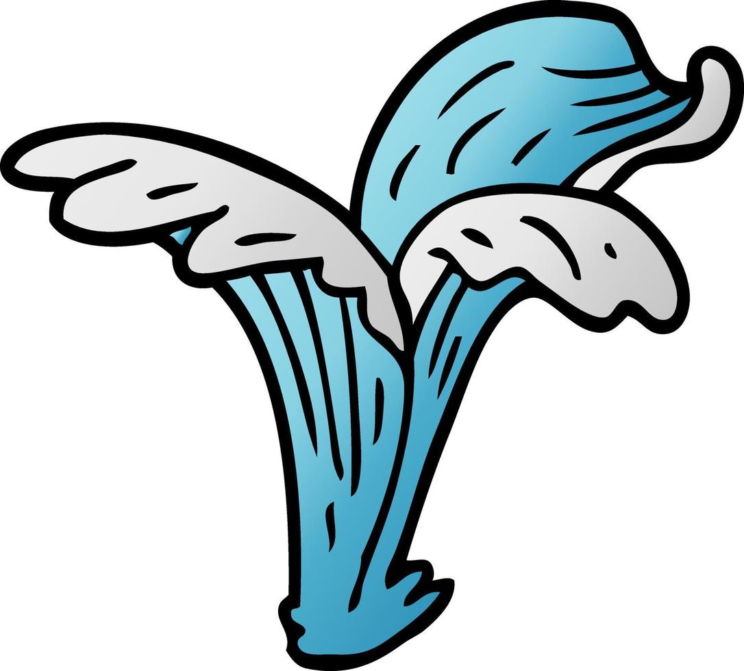 cartoon doodle water splash vector