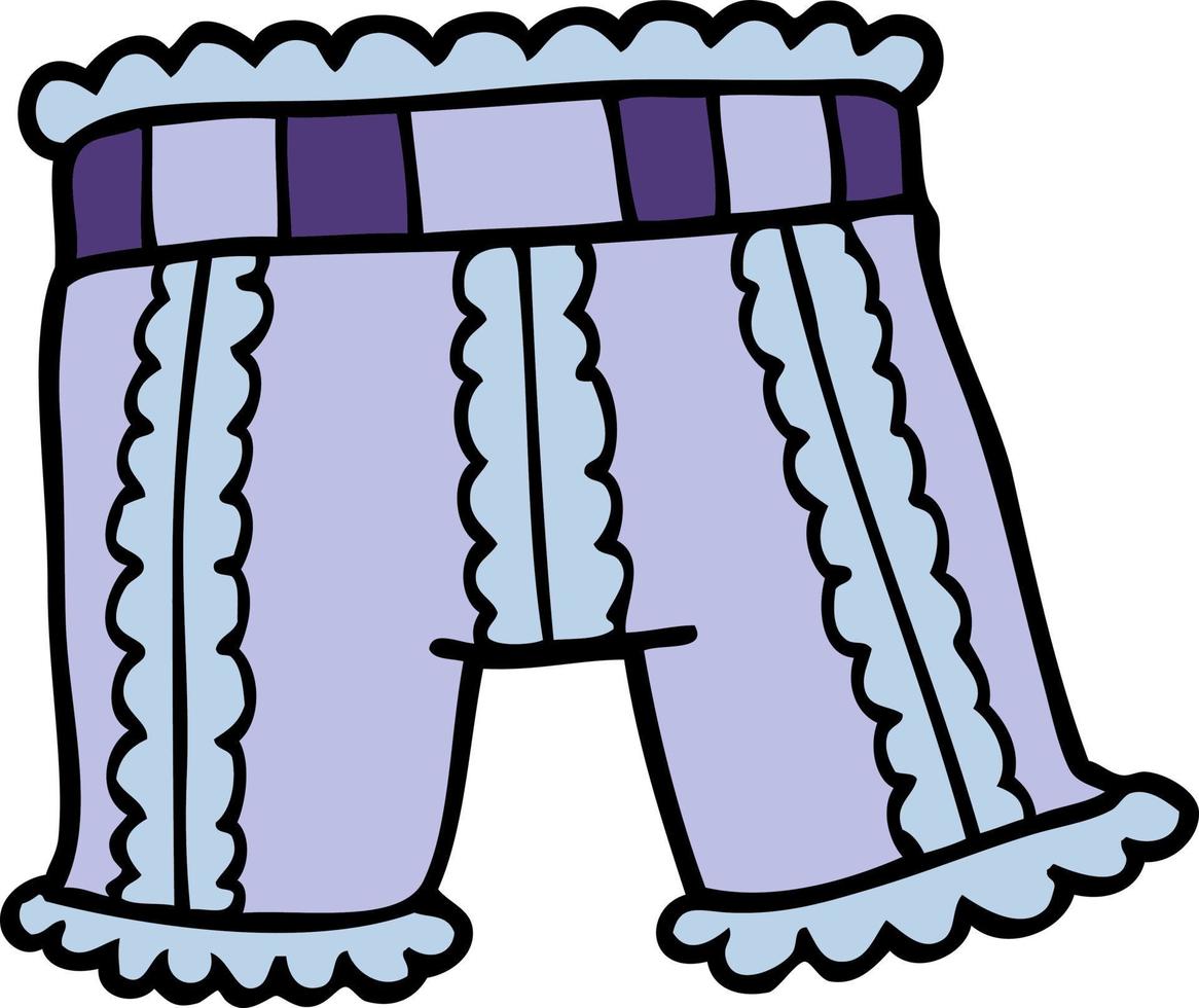 cartoon doodle underwear vector