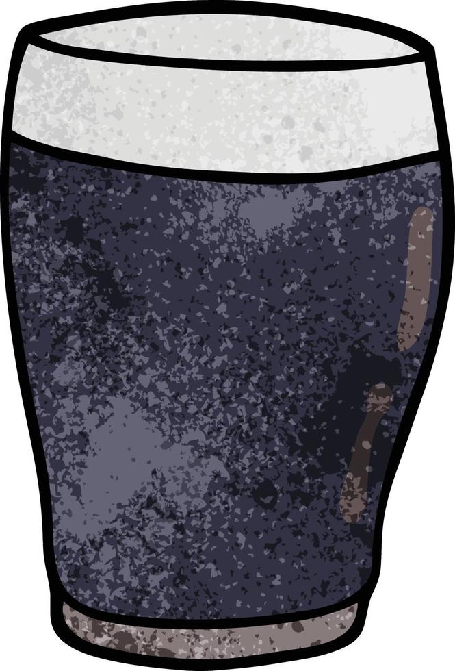 caricatura, garabato, pinta, de, stout vector