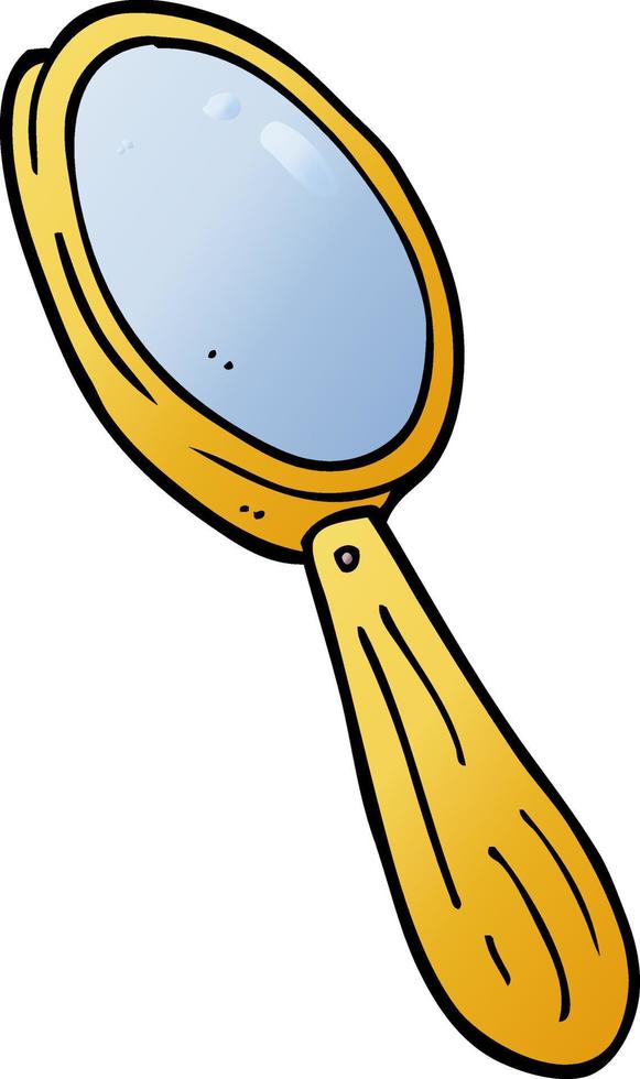 cartoon doodle magnifying glass vector