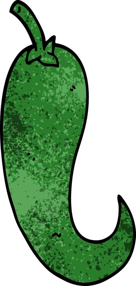 cartoon doodle chilli pepper vector