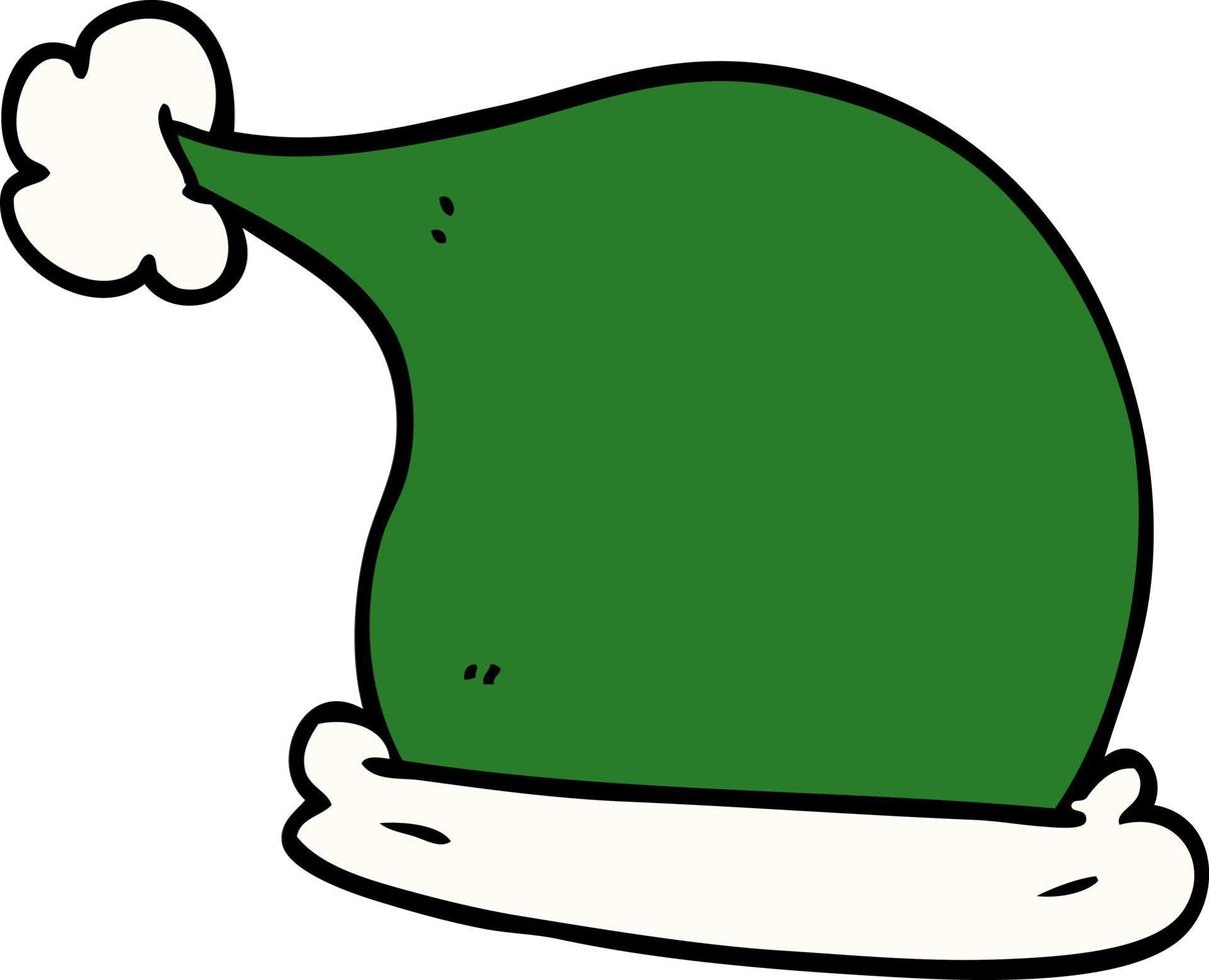 cartoon doodle christmas hats vector