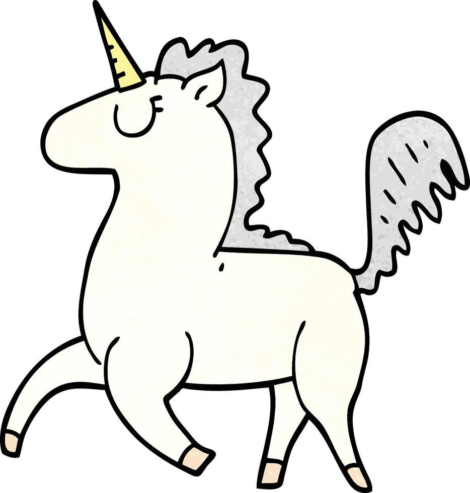 cartoon doodle unicorn vector