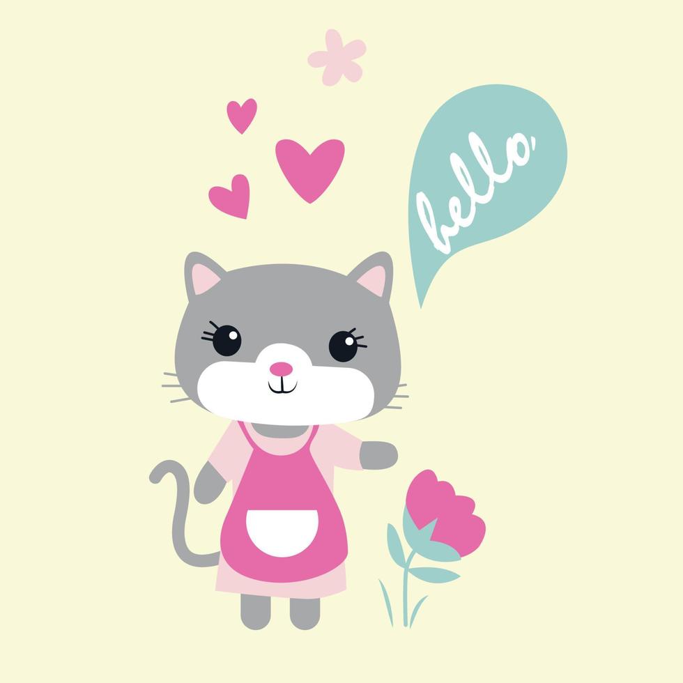 hello kitty cat vector