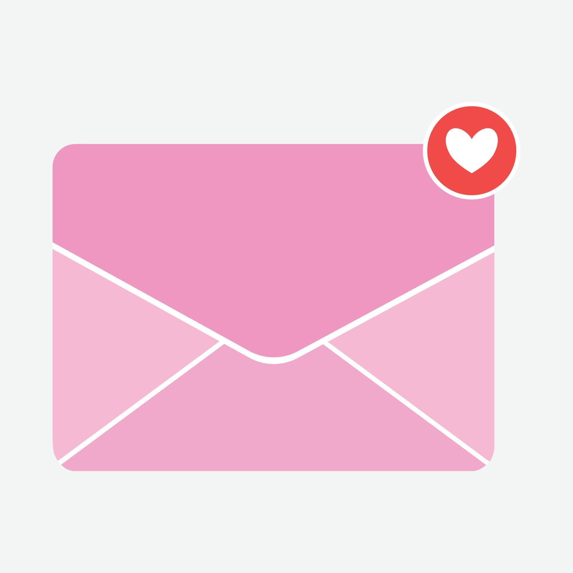 pink Email icon isolate on white background. 12142234 Vector Art at