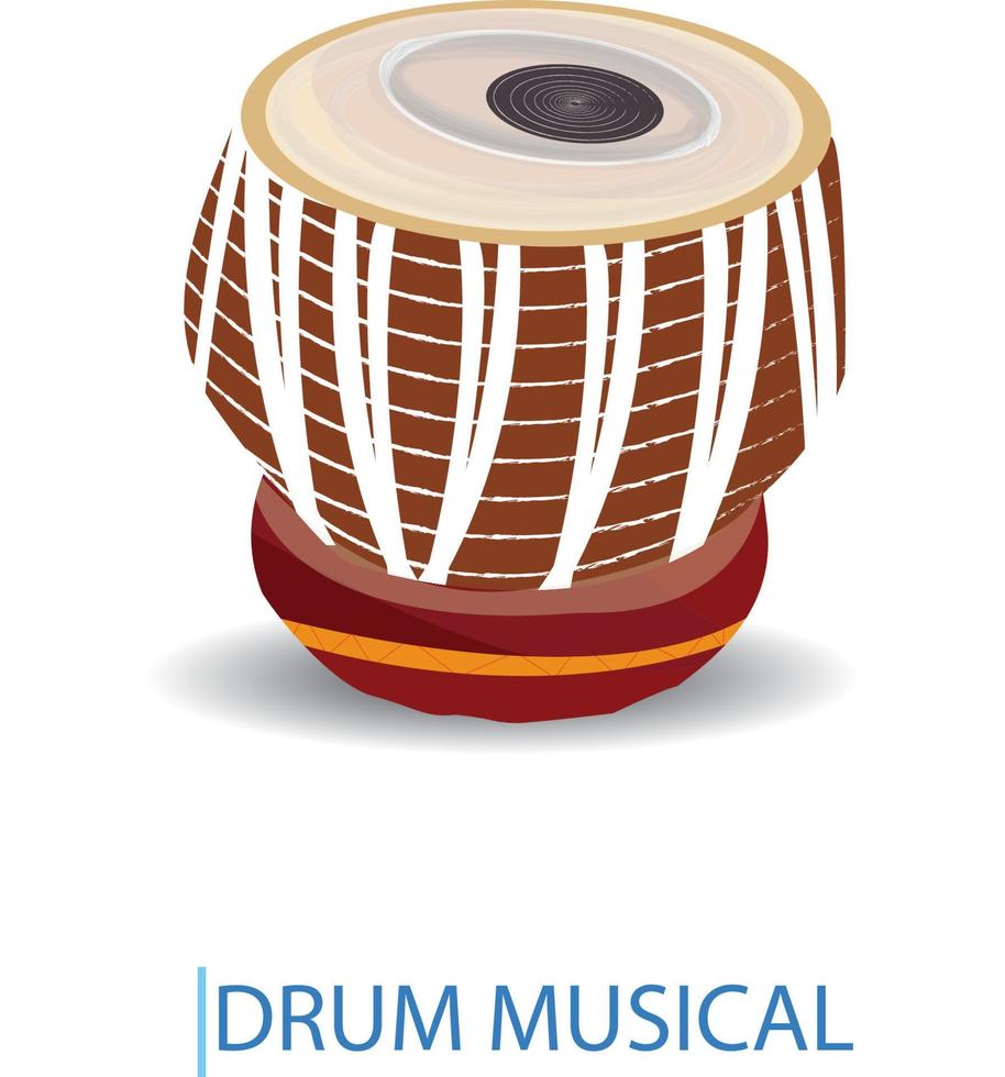 drum musical instruments stock vector illustration Pro Vector