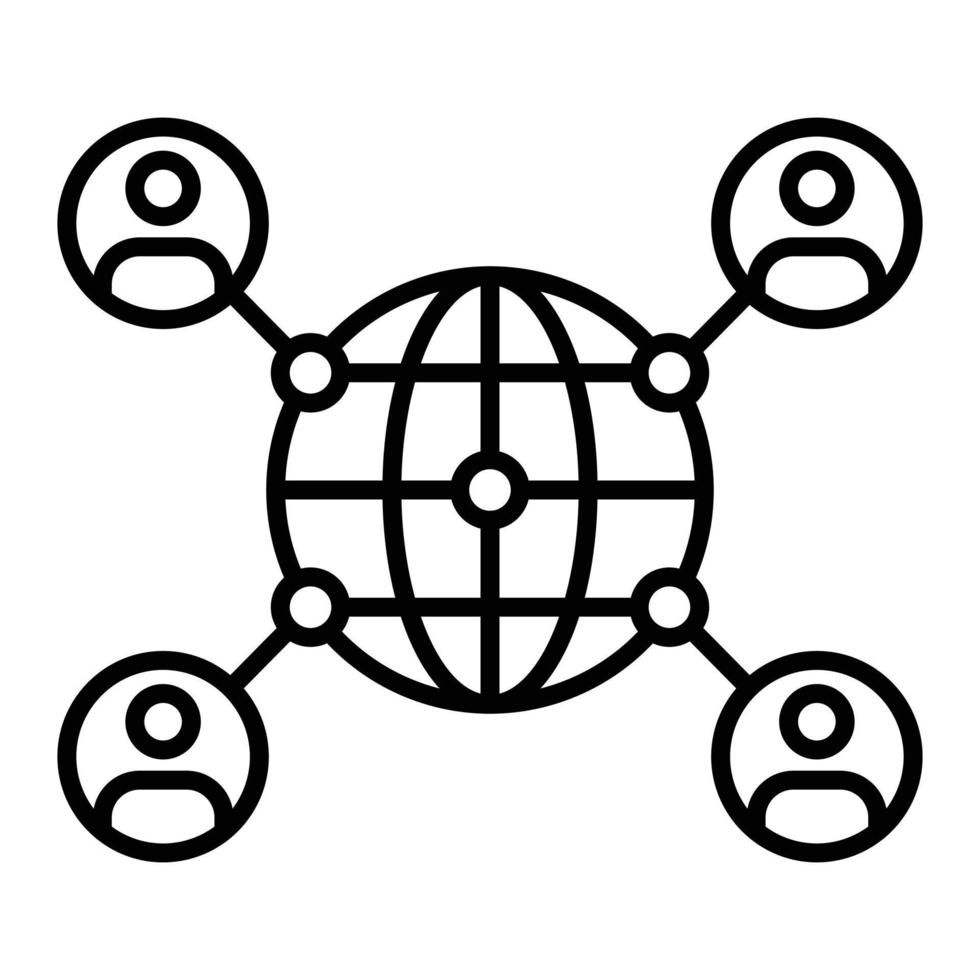 Network Line Icon 12142702 Vector Art at Vecteezy