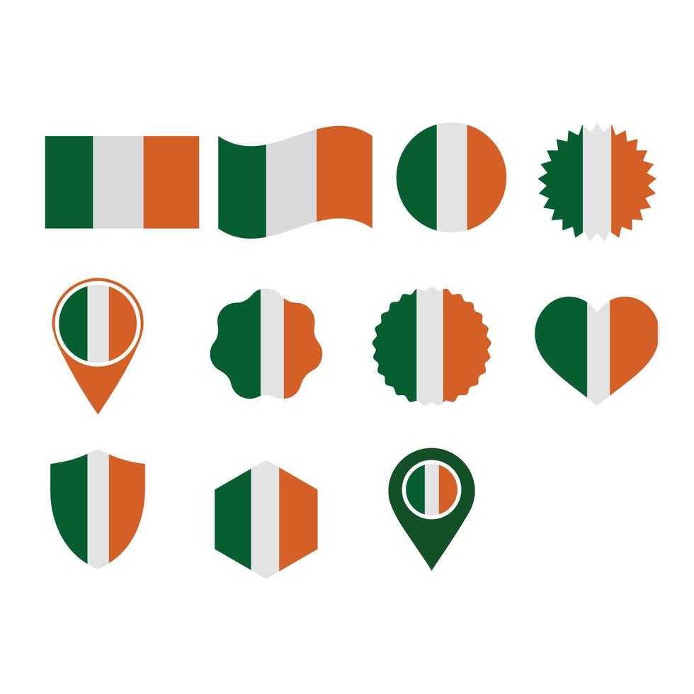 diseño de vector de icono de irlanda